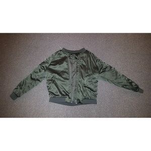 Olive Green Bomber Jacket